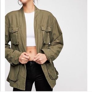 FREE PEOPLE In Our Nature Cargo Kimono Jacket (XS)
